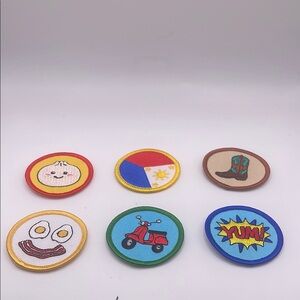 Colorful Embroidered‎ Patches Set